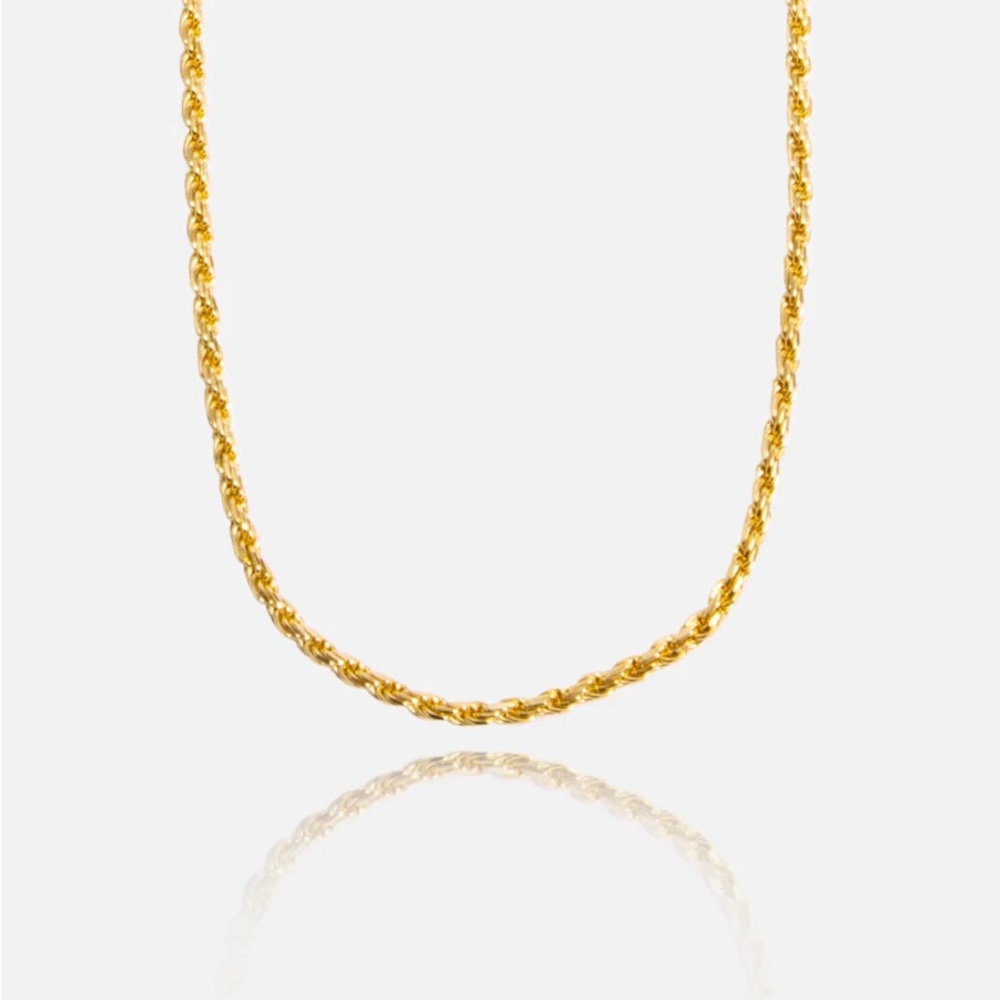 3MM ROPE CHAIN - GOLD - Picture 1 of 1